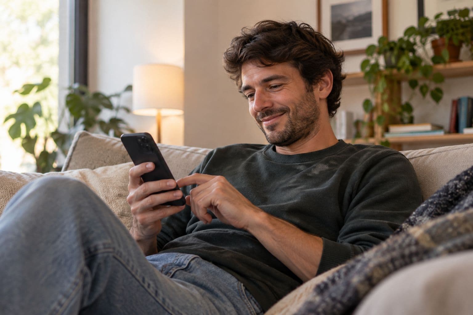 Client suivant sa demande de mise en conformité sur son téléphone